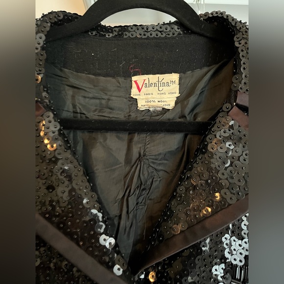 Vintage Valentina Sequined blazer, party blazer, evening blazer, vintage blazer - Picture 2 of 5